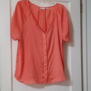 NY&C short sleeve button up blouse